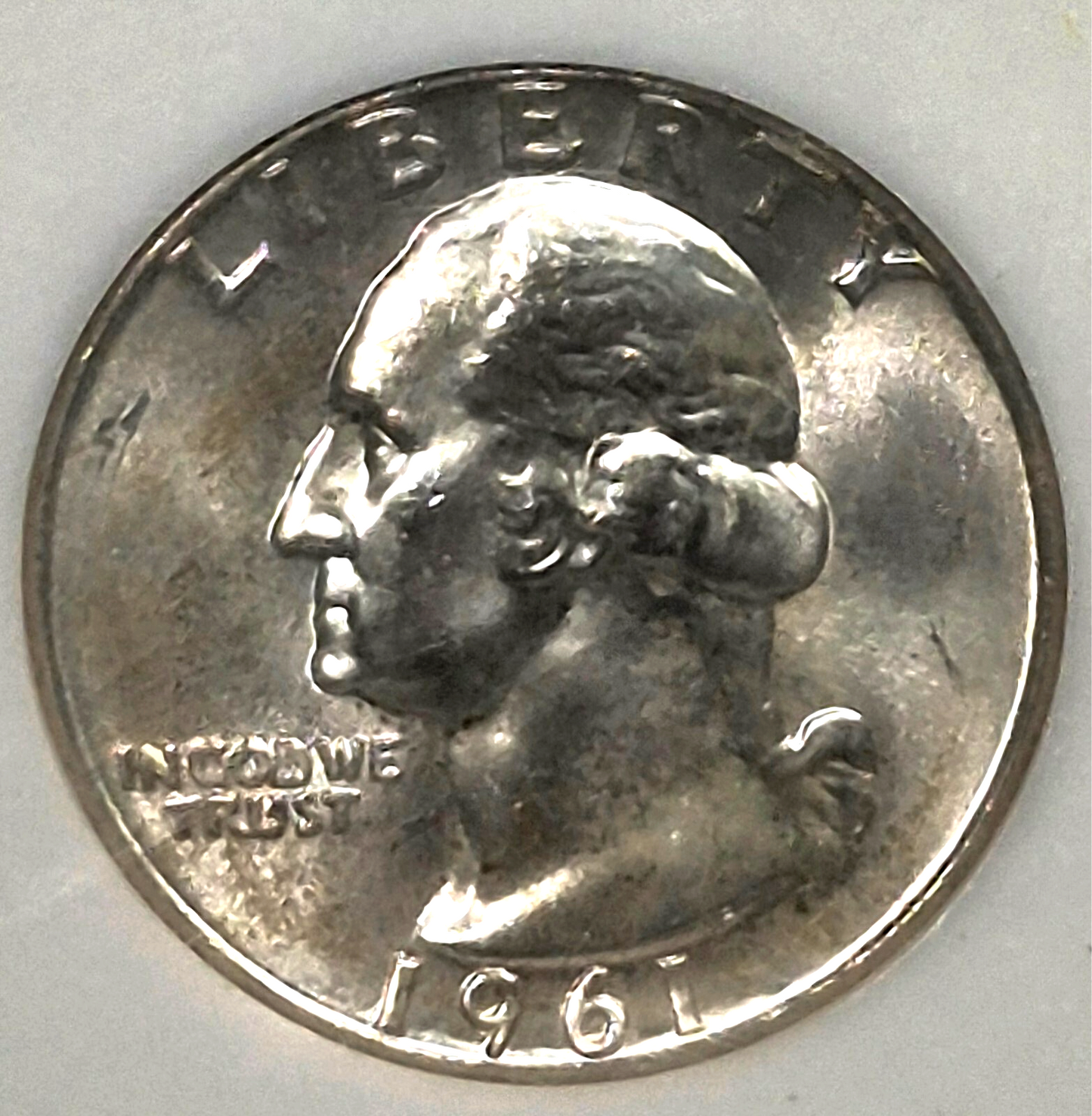 1961-D 90% Silver Washington Quarter NGC MS 65 Highly Collectable Vintage Slab