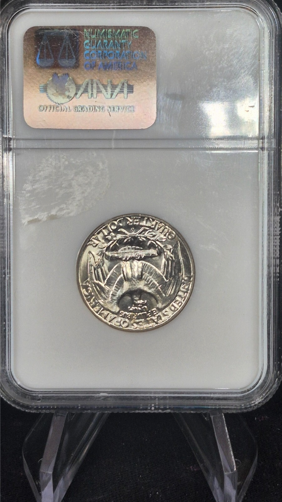 1961-D 90% Silver Washington Quarter NGC MS 65 Highly Collectable Vintage Slab
