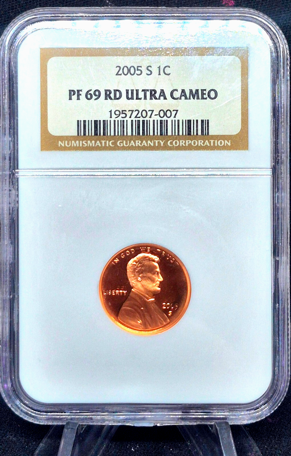 (2) 2005 S Proof Lincoln Cents Sequential #'s NGC Grade PF69 RD Red Ultra Cameo