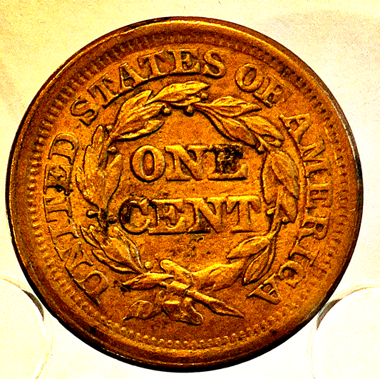 1851 Braided Hair Large Cent Incredible AU+/MS Features Variant N20 Rarity 3