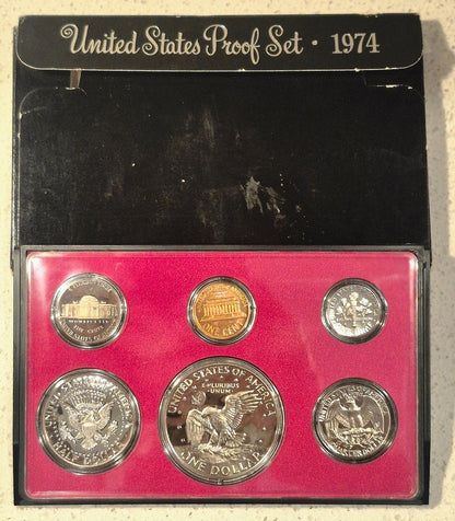 1974-S US Mint Proof Set 6 Coin Set OGP Original Government Packaging