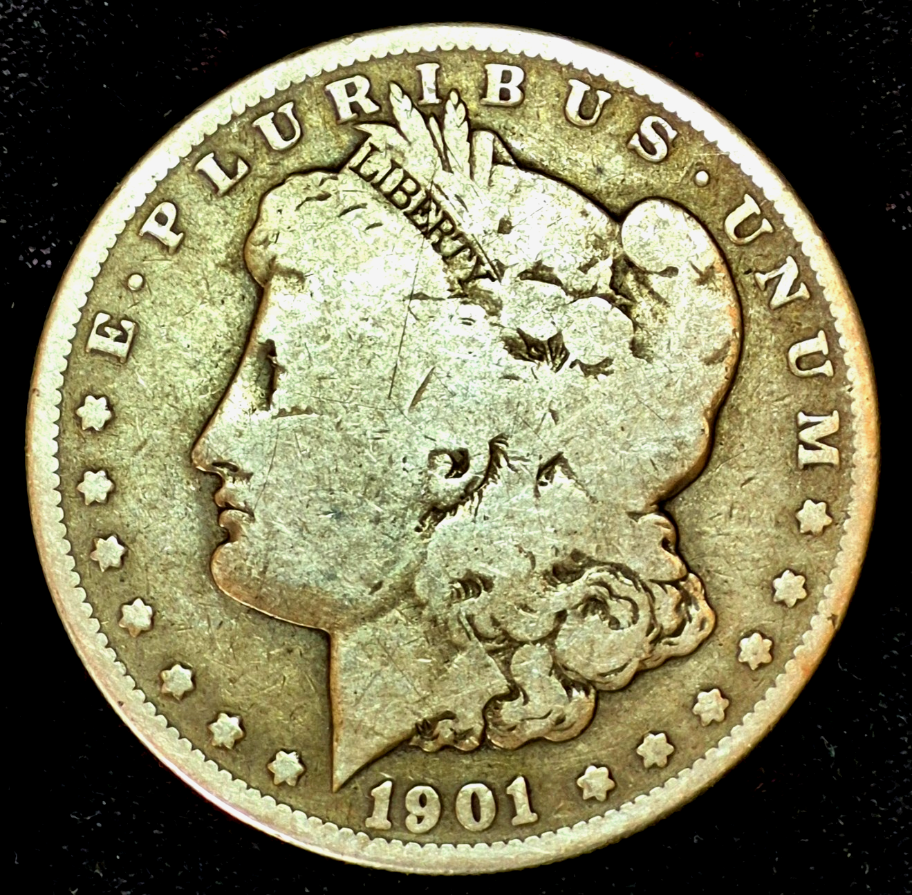 1901-S MORGAN DOLLAR-LOWER MINTAGE PREMIUM KEY DATE- VG FEATURES 90% SILVER $1