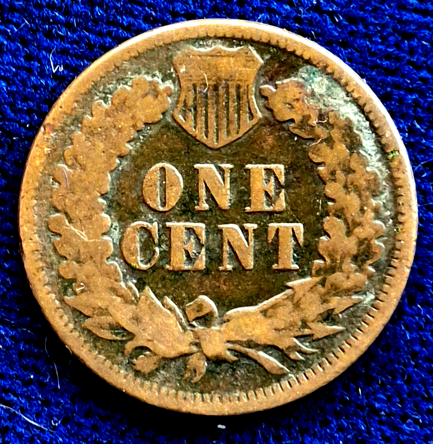 1875 Indian Head Cent Choice Very Good VG Features Harder Date