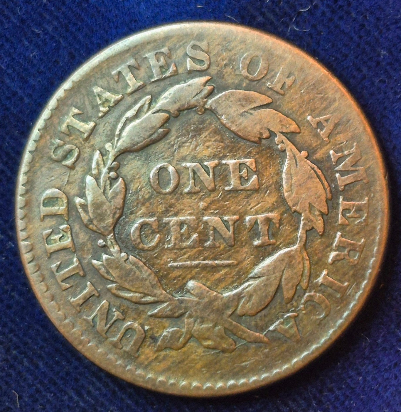 1833 Large Cent, Coronet Head, Scarce, Early Date Copper, N6, Rotated Die Error