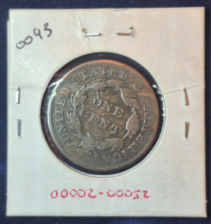 1833 Large Cent, Coronet Head, Scarce, Early Date Copper, N6, Rotated Die Error