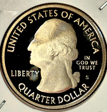 2011 S Vicksburg NP Quarter. ATB Series Proof From US Mint Set Toner Coin Shown