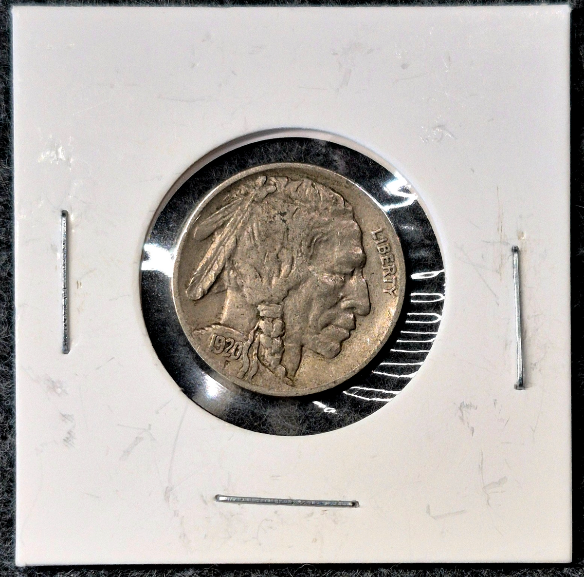 1920 P Buffalo Nickel 5c Choice XF-AU Features Early Date US Coin
