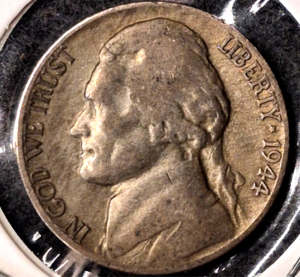 Lot of 3 Nickel Coins 1893 Liberty (AG) 1935 Buffalo (F) & 1944D (VG) 35% Silver