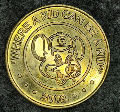 2008 Chuck E. Cheese Token, Collectable Discontinued Type 4 1995-2012 Coin Shown