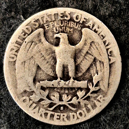 1936-S Washington Quarter Tougher Date 25C Silver 0.9 Business Strike KM#164.
