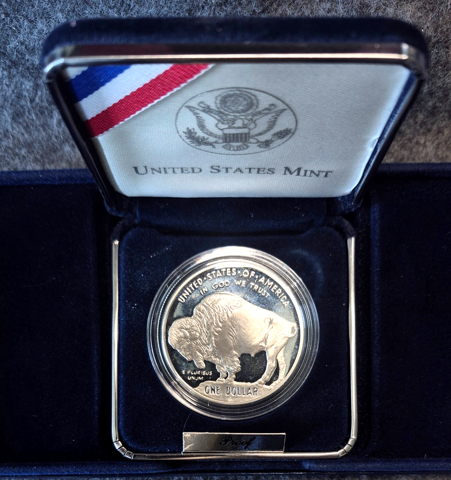 2001-P American Buffalo Commemorative 90% Silver Dollar Proof Coin OGP COA Limit