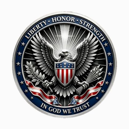 USA 250 Years Freedom Coin 1776-2026 Eagle Liberty Patriotic Commemorative Gift