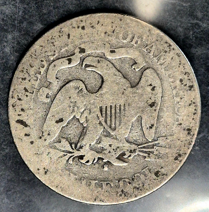 1876-S,  Seated Liberty Half Dollar 50C Ungraded 90% Silver US Coin AG Features