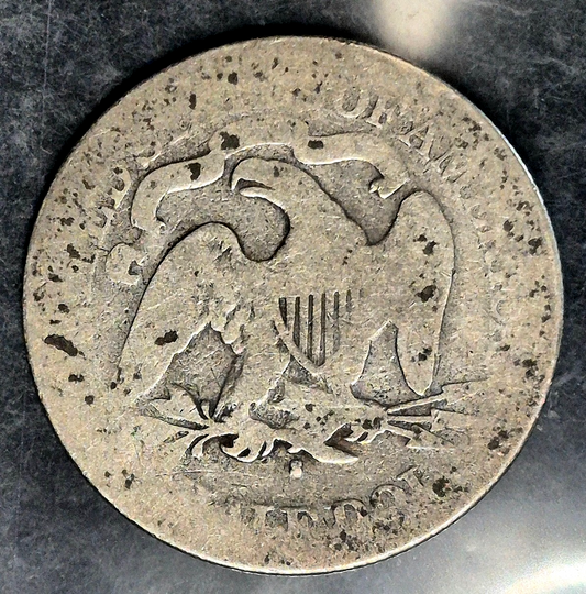 1876-S,  Seated Liberty Half Dollar 50C Ungraded 90% Silver US Coin AG Features