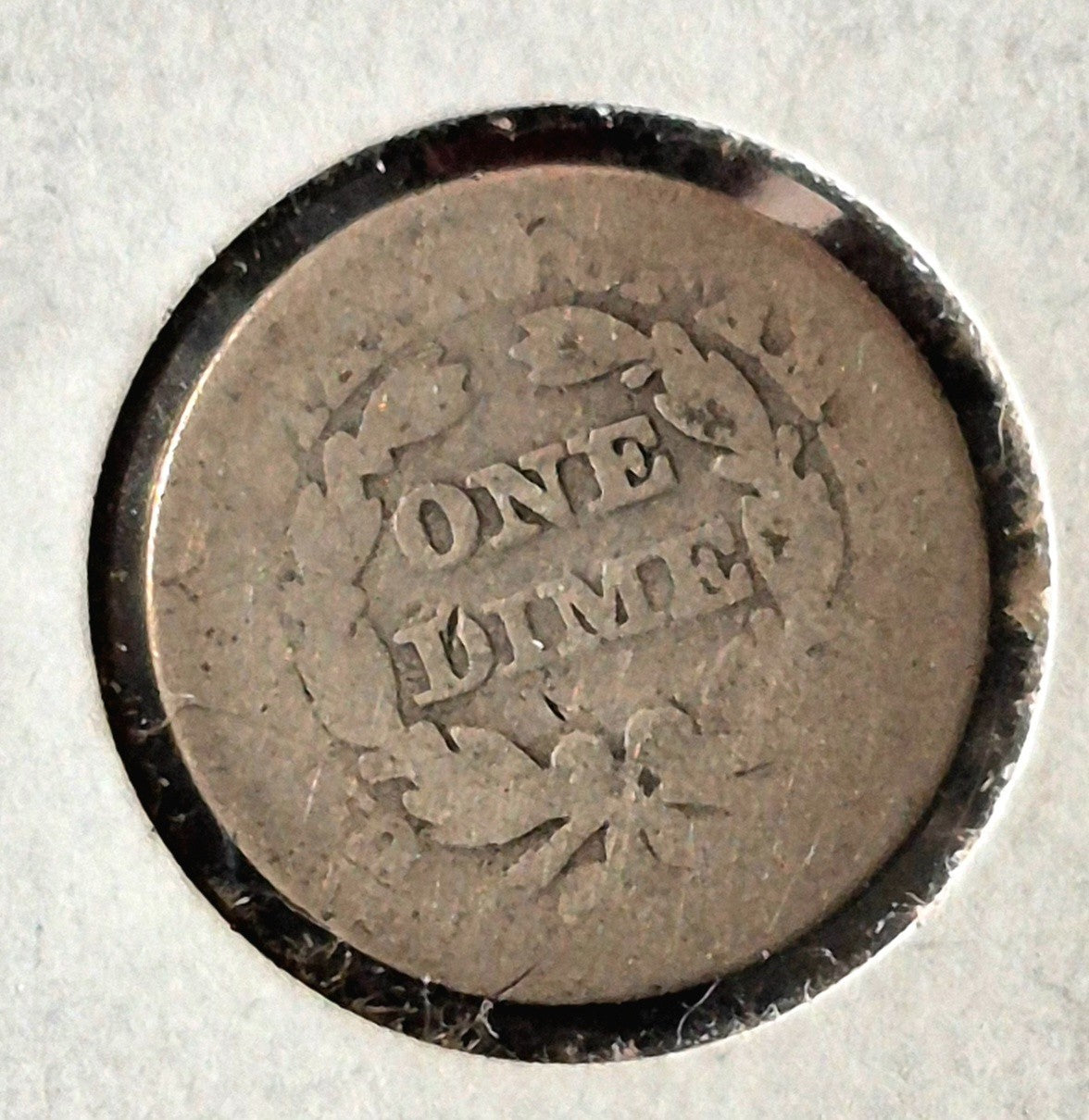 Lot of 7 Seated Liberty Dimes 1841, 42, 57, 71, 72, 74, 75, 35 yrs/4 Types AG-F