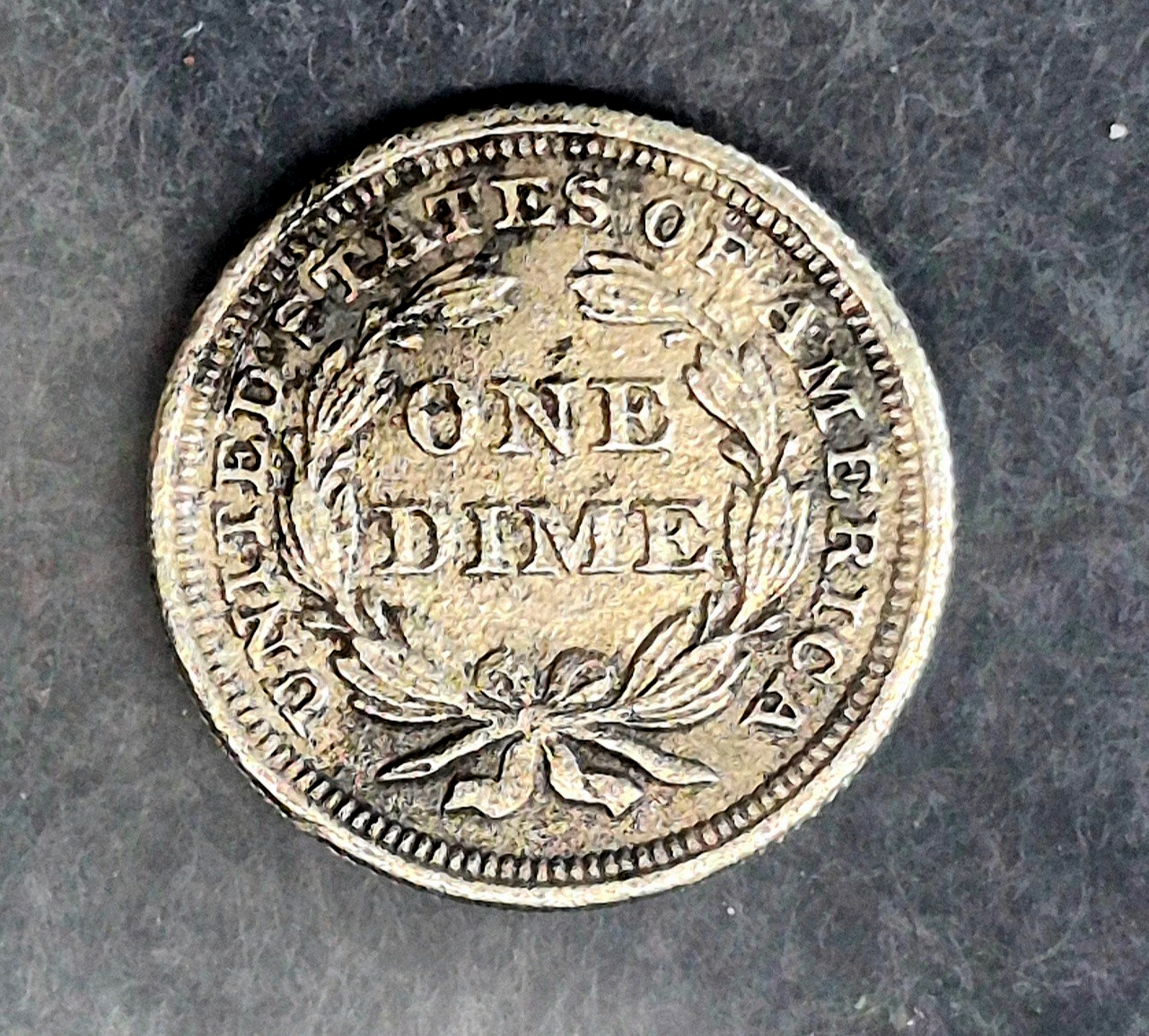 Seated Liberty Dime 1851 10c Very Fine Features, 90% Silver Coin Shown