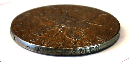 1793 Great Britain Hampshire, XF-AU Features Petersfield 1/2 Penny Condor Token