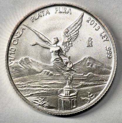 1/10 oz 2013 .999 Silver Mexican Libertad Coin 1 of 13,500 Minted Plata Pura