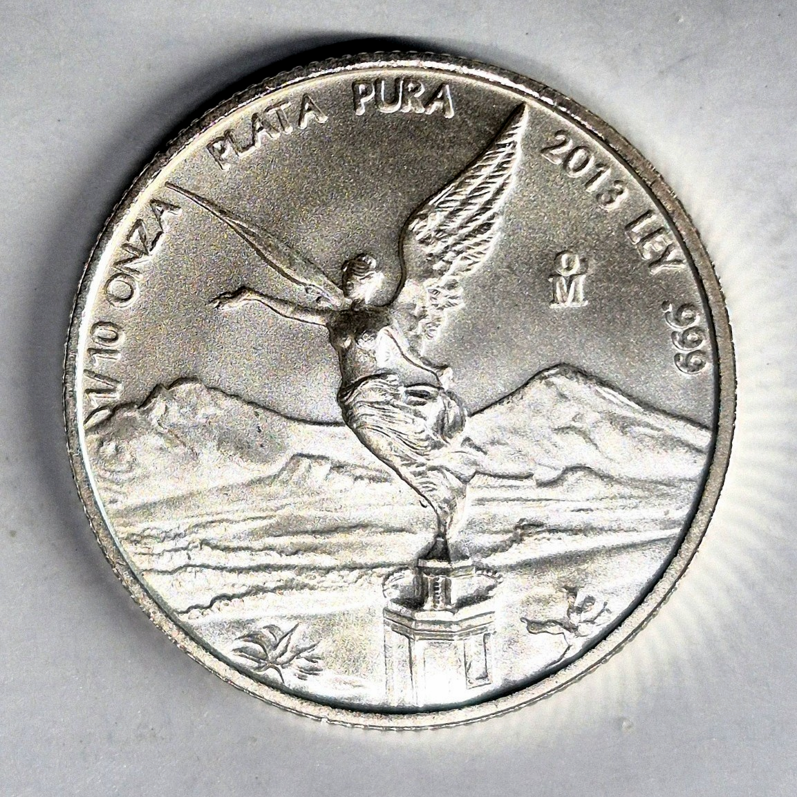 1/10 oz 2013 .999 Silver Mexican Libertad Coin 1 of 13,500 Minted Plata Pura
