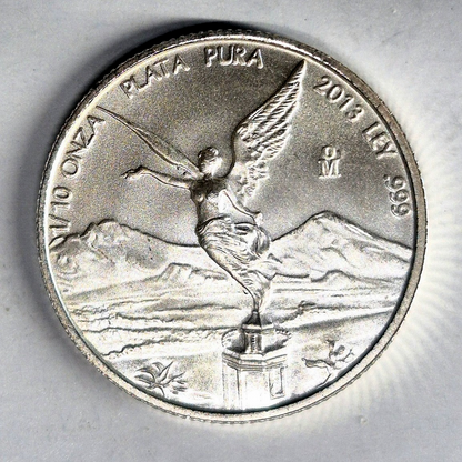 1/10 oz 2013 .999 Silver Mexican Libertad Coin 1 of 13,500 Minted Plata Pura