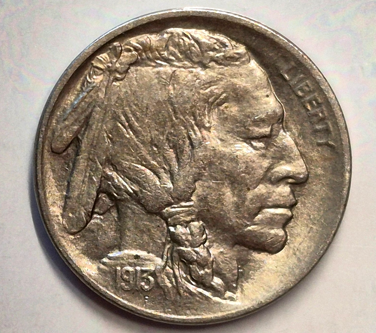 1913 BUFFALO NICKEL TYPE 1, AU+ TO MS FEATURES, EYE APPEAL, 1st YEAR /1st DESIGN