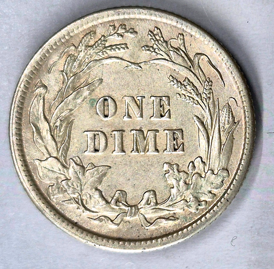 1916P Silver Barber Dime Strong AU+ Features 90% Silver KM-113 Coin Shown