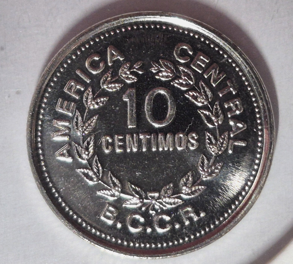 1979 Costa Rica Brilliant Uncirculated 10 Centavos Coin KM-185.2b