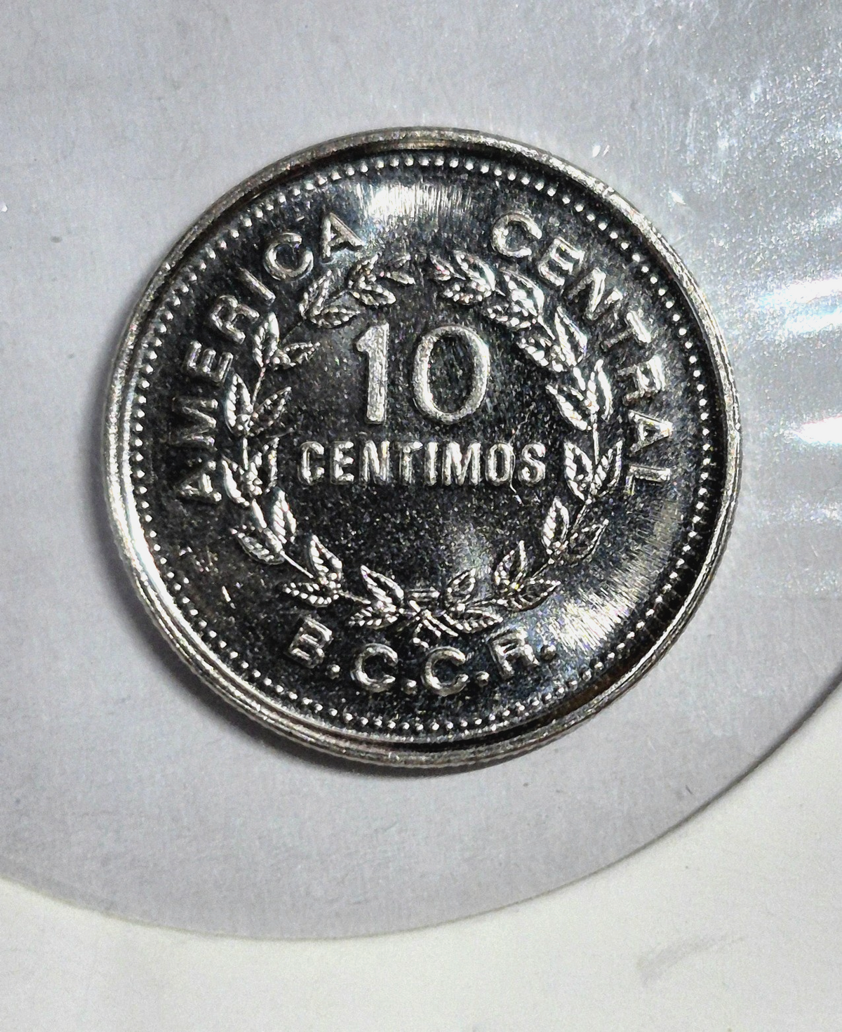 1979 Costa Rica Brilliant Uncirculated 10 Centavos Coin KM-185.2b