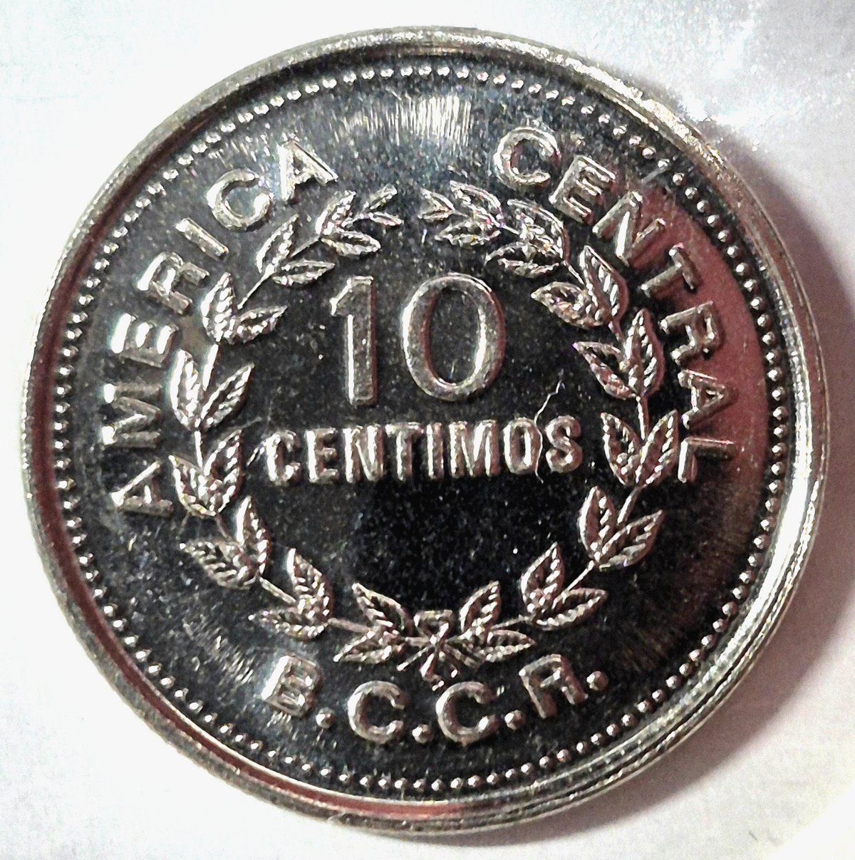 1979 Costa Rica Brilliant Uncirculated 10 Centavos Coin KM-185.2b