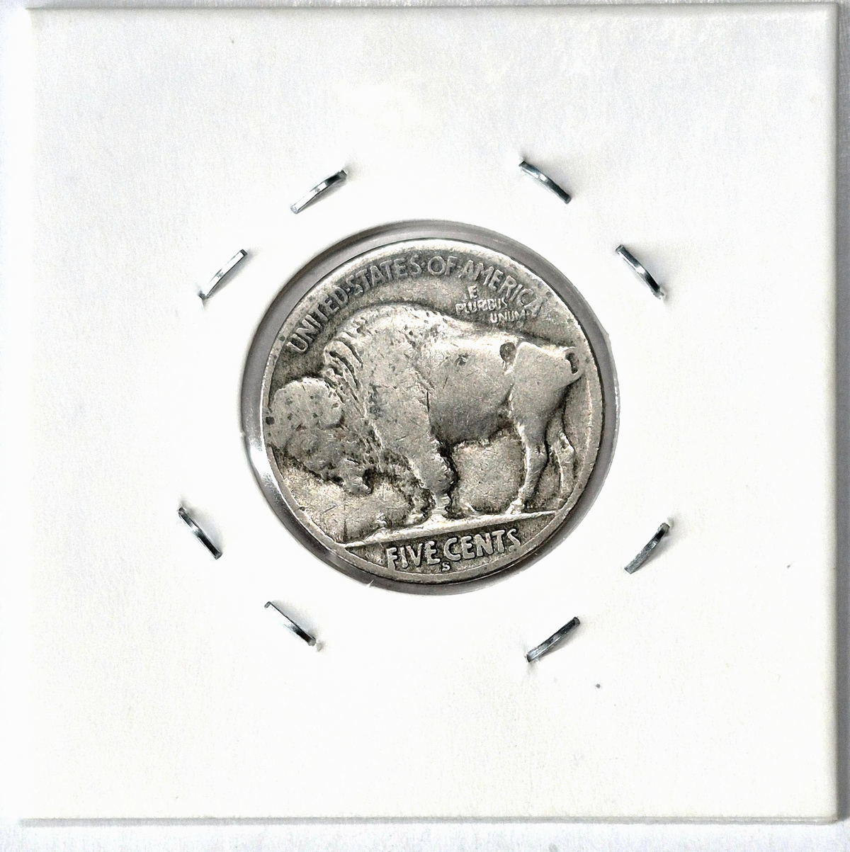 1928-S  Buffalo Nickel Sharp VF-XF Features Partial Horn Earlier Date 5C