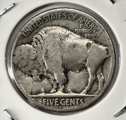 1928-S  Buffalo Nickel Sharp VF-XF Features Partial Horn Earlier Date 5C
