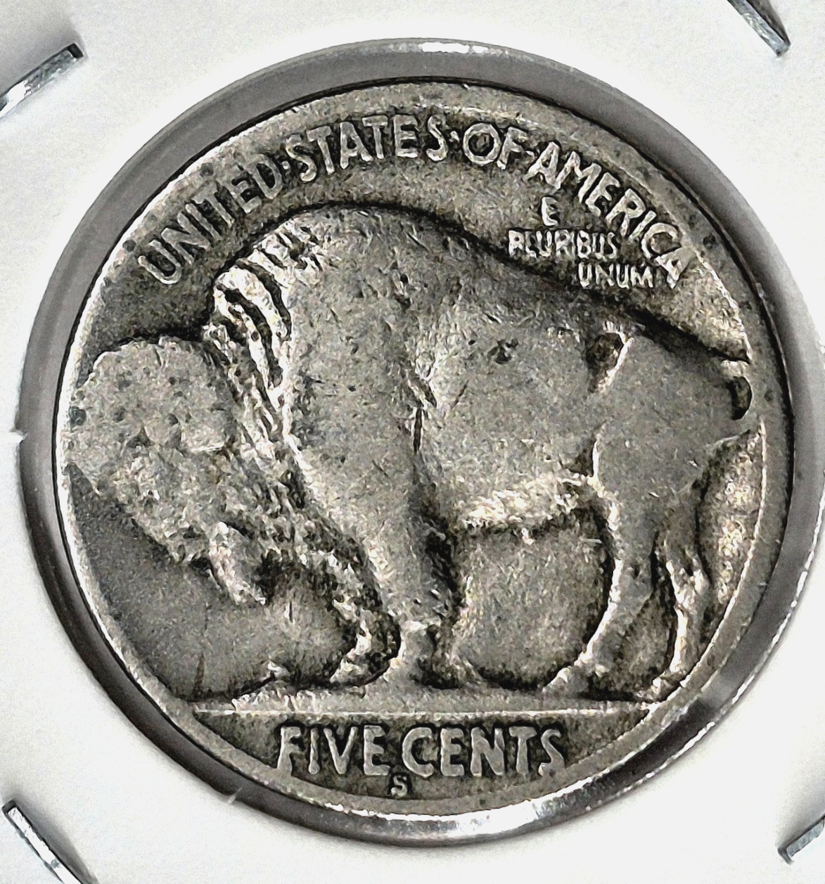 1928-S  Buffalo Nickel Sharp VF-XF Features Partial Horn Earlier Date 5C