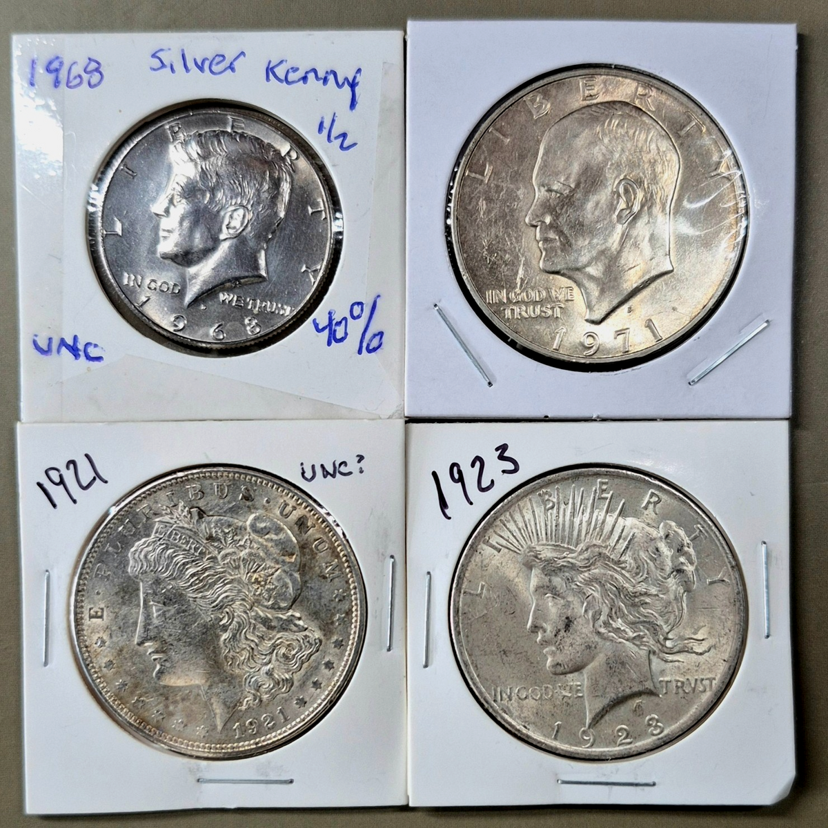 Lot of US Silver Coins & Currency, Examples of 150 Yrs of Avg Guy Pocket Silver