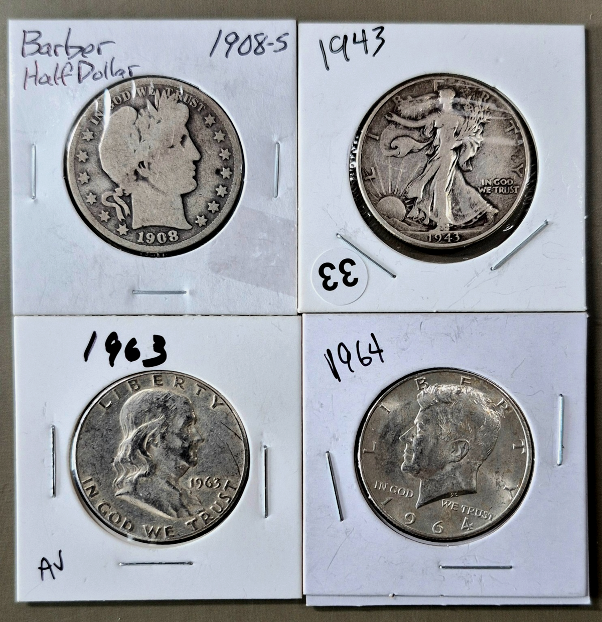 Lot of US Silver Coins & Currency, Examples of 150 Yrs of Avg Guy Pocket Silver