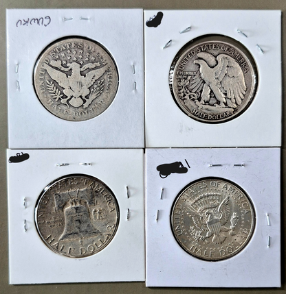 Lot of US Silver Coins & Currency, Examples of 150 Yrs of Avg Guy Pocket Silver
