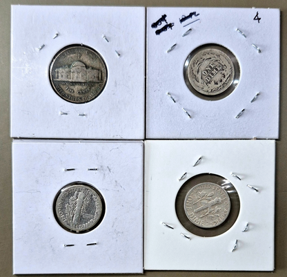 Lot of US Silver Coins & Currency, Examples of 150 Yrs of Avg Guy Pocket Silver