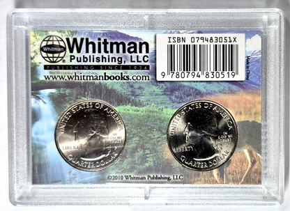 2012-13 National Parks Quarters in Whitman Hard Plastic Case (2 coins) NH & HI