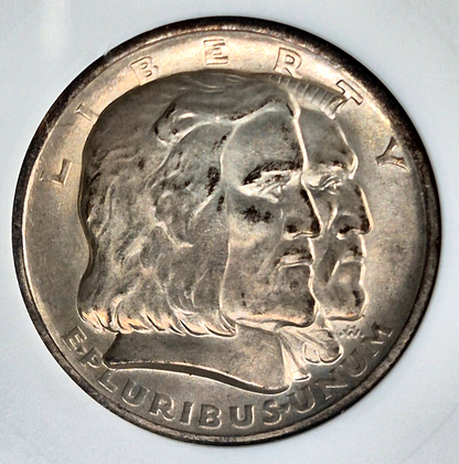 1936 Long Island Half Dollar ANACS MS63 Collectable Soapbox Holder 90% Silver