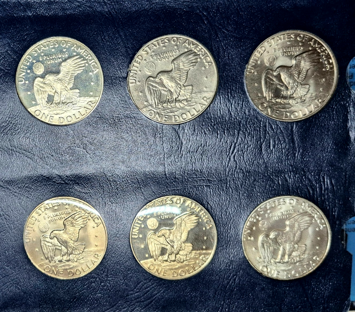 1971-1978 Complete (32) AU+ Coins, Whitman Classic Eisenhower Dollar Book Toners