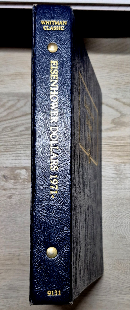 1971-1978 Complete (32) AU+ Coins, Whitman Classic Eisenhower Dollar Book Toners