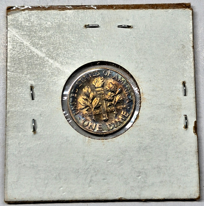 1979 P Roosevelt Dime Rainbow Toned GEM Gorgeous Amazing Colors BU CHOICE 💯