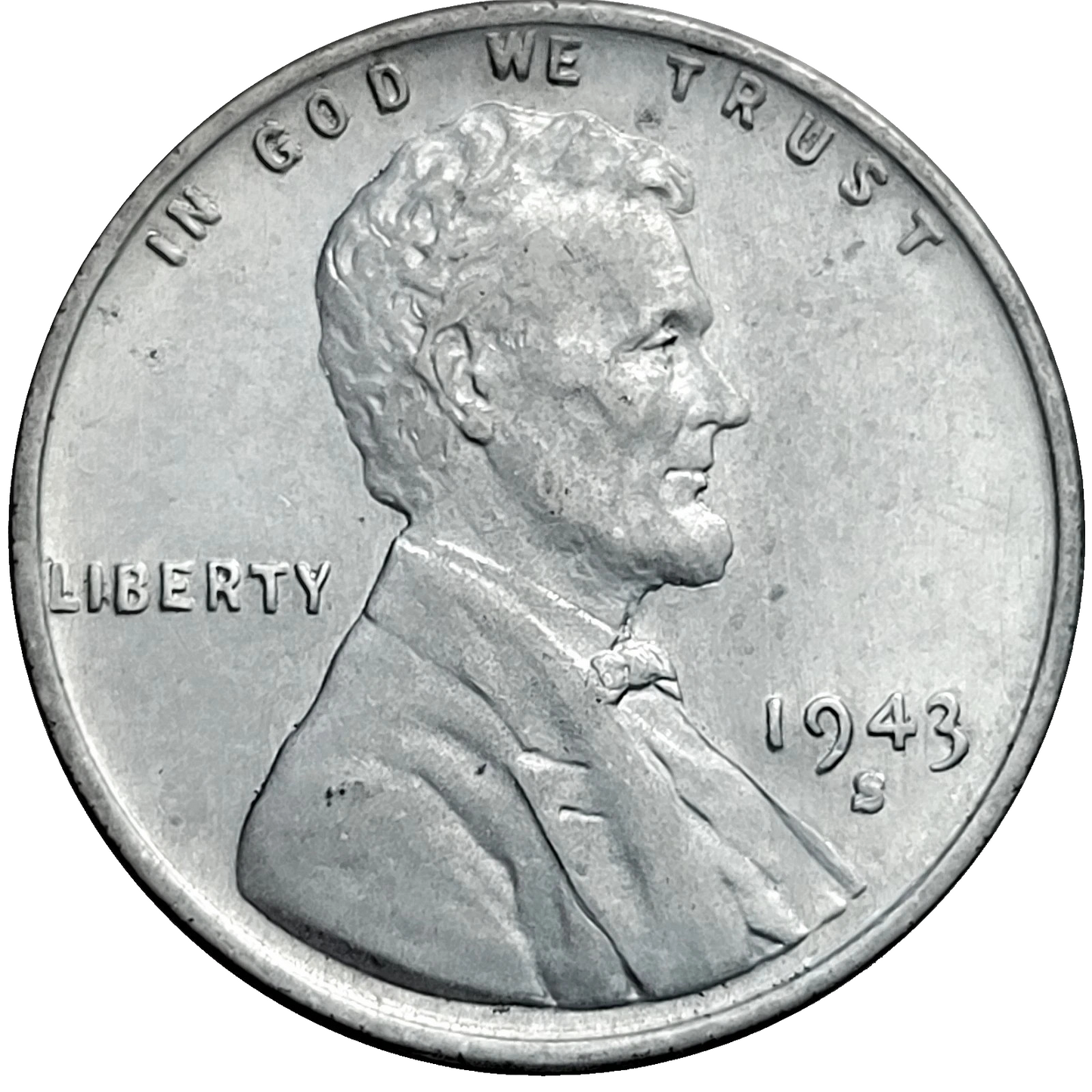1943 S Higher Grade VF-AU Lincoln Steel Cent Wheat Penny World War II Era Coins