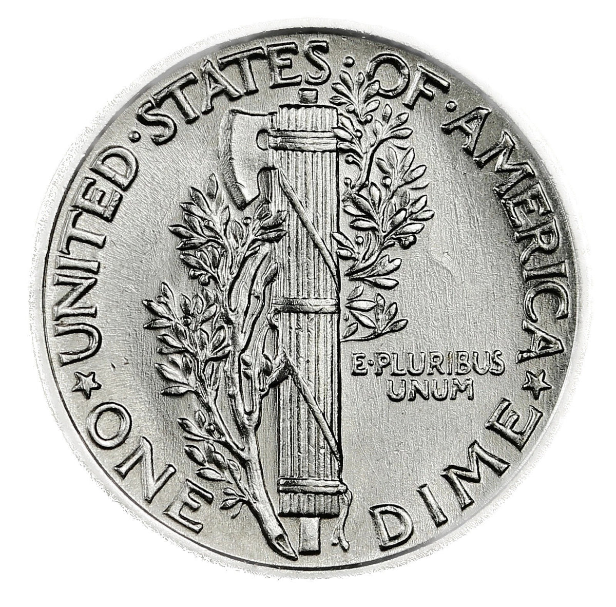 1944 P Mercury Dime AU/BU 90% Silver 10c Bright White Winged Liberty Coin