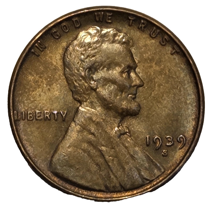 1939-S Lincoln Wheat Cent HIGH GRADE Very Fine to Extremely Fine (VF-XF)