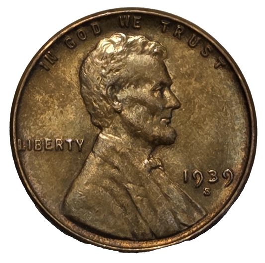 1939-S Lincoln Wheat Cent HIGH GRADE Very Fine to Extremely Fine (VF-XF)