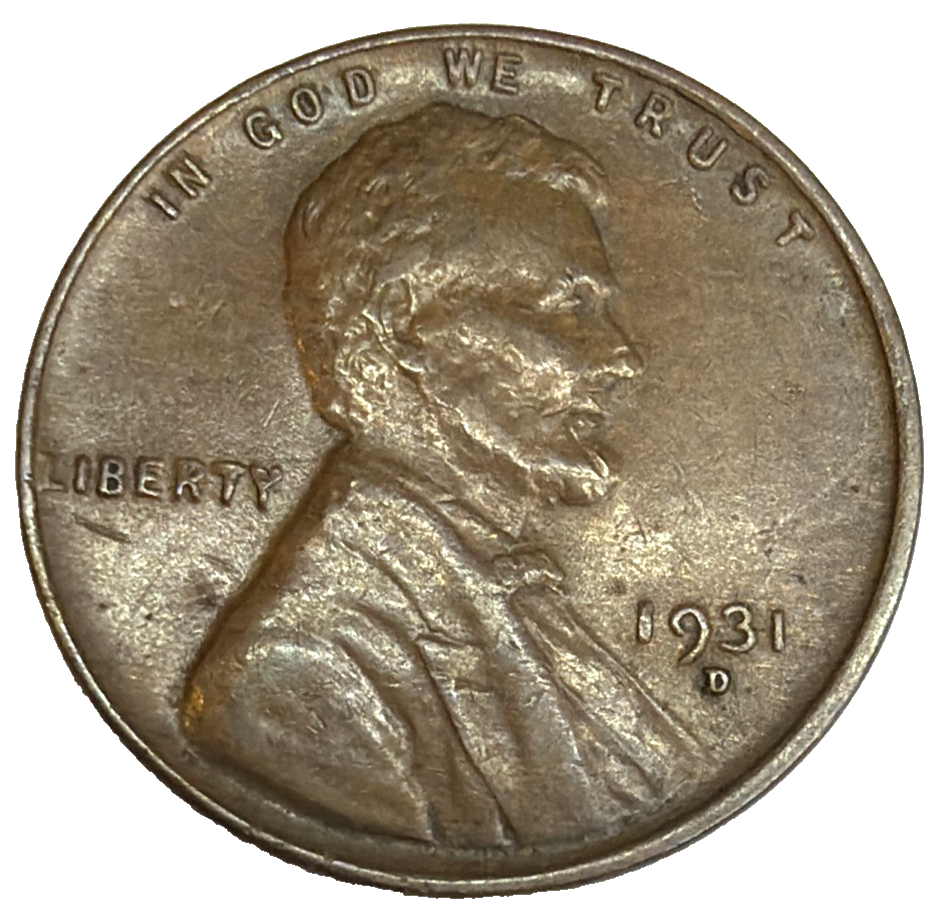 1931-D Lincoln Wheat Cent High Grade XF-AU Features SEMI KEY DATE 1c Penny Coin