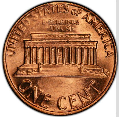 1980 P Lincoln Memorial BU Brilliant Uncirculated 1C From 🔥OBW Bank Roll🔥
