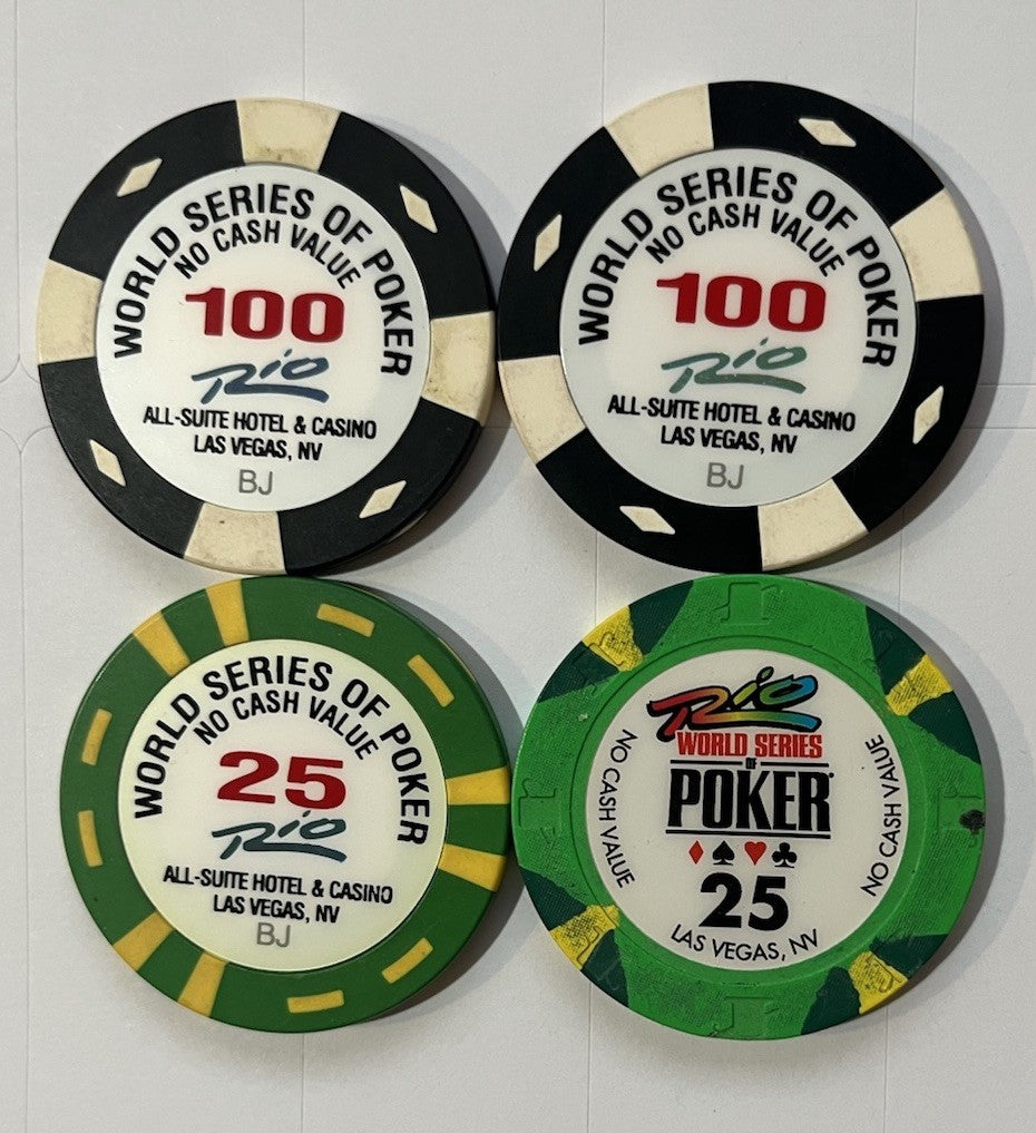 Four Chips From Rio World Series Of Poker 2010   Las Vegas