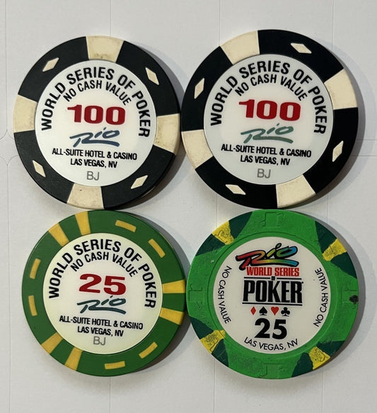 Four Chips From Rio World Series Of Poker 2010   Las Vegas