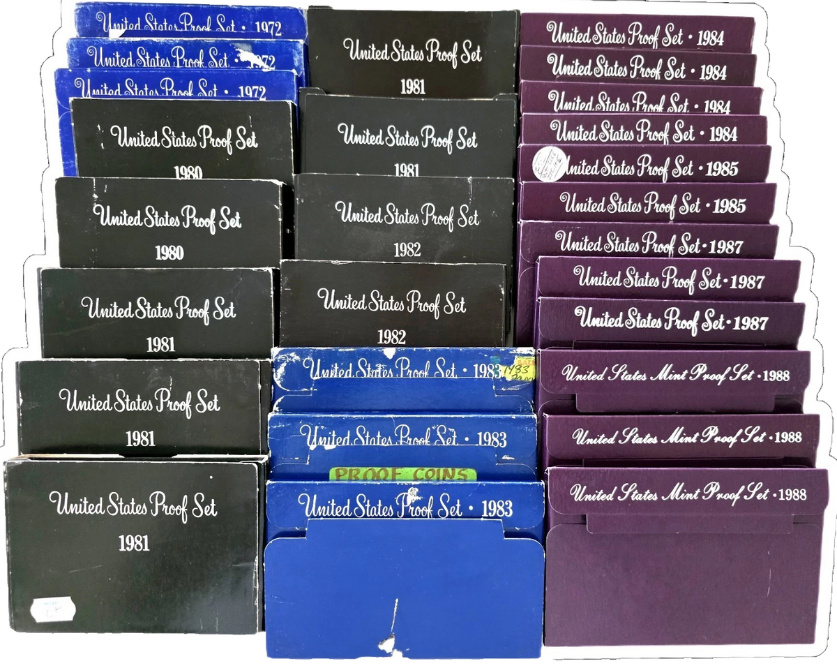 US Proof Sets Lot ~ COA BOX Random Selection Buy More & Save Pieces of History